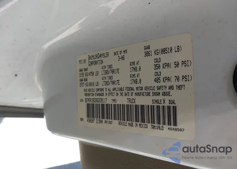 2006 Dodge Ram 1500 Slt z USA, uszkodzony, nr VIN 3D7KR19D26G239117